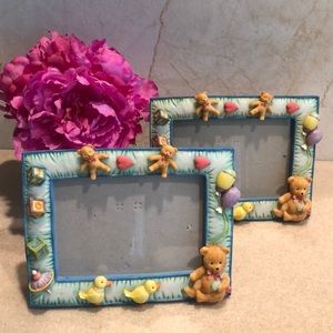 2. resin baby frames 3D teddy bears ducks blocks etc